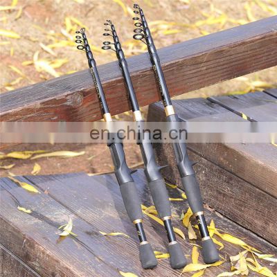 Carbon Fiber Ultralight Telescopic Fishing Pole 1.8-2.4m Spinning & Casting Rod Carbon Fiber Ultralight Travel Lure Fishing Rod