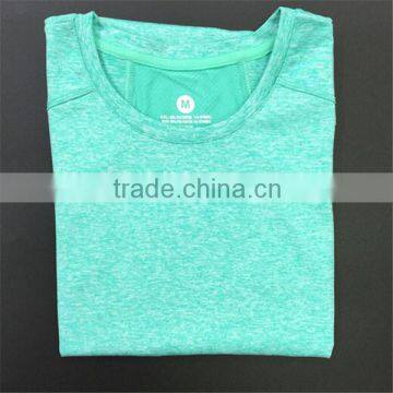 88% Polyester 12% Spandex Women Gym Clothing T-shirts photo-4
