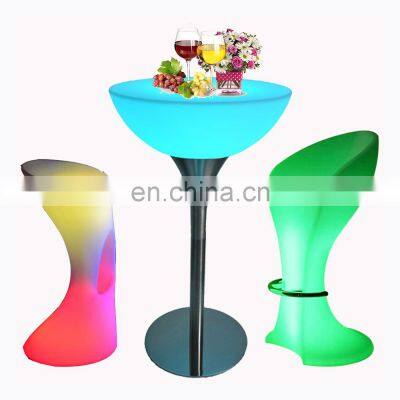 pe plastic led bar table light up tall bar table led light bar cocktail furniture tables and chairs