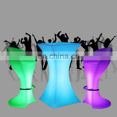 Wedding Supplies Bright LEDS16 Color Changing Glowing LED Cocktail Table  LED Table and Chair for Event