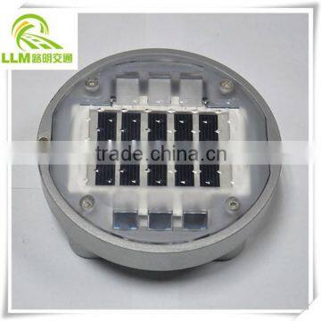 Wholesale waterproof lithium battery built-in 6 LEDs embedded aluminum solar road stud