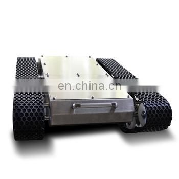 Full Stainless Steel Robot Chassis Robot Platform Tracked Robot Undercarriage