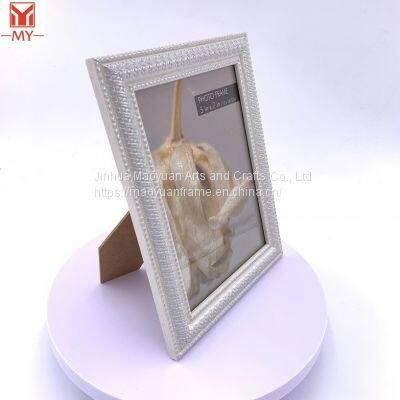 Hot Sale Dot and Line Pattern Soild Embossing Design Photo Frame PS Wall Hanging Picture Frame Tabletop Photo Frame photo-5