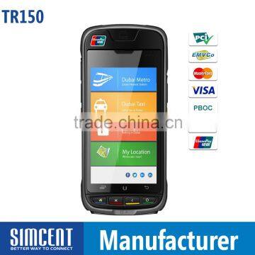 barcode scanner NFC 3G GPS Printer android POS smart chip card reader