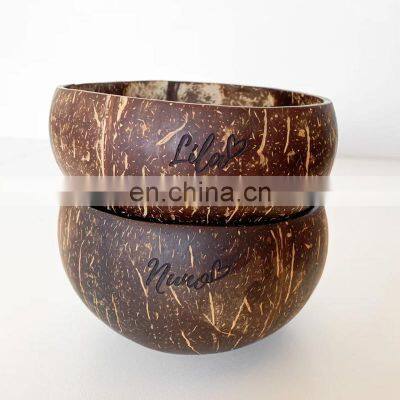 Best Seller Hot Sale Personalize Coconut Salad Sell Bowl For Healthy Meal High Quality Vietnam Supplier WHolesale