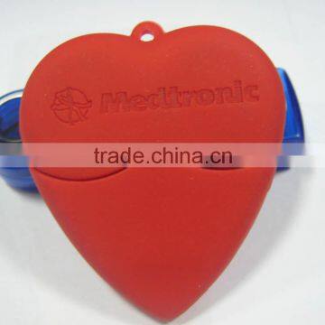 promotional gift heart shape usb with customized logo