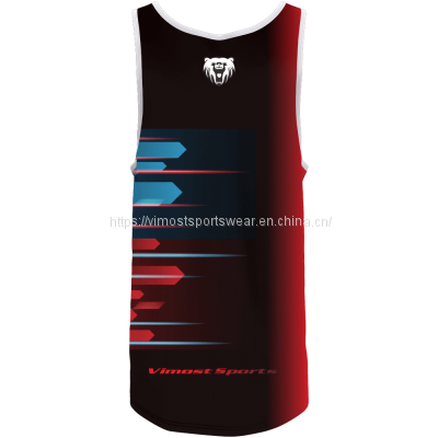 2023 Newest Fashionable Sublimated Basketball Jersey With 100% Polyester photo-2