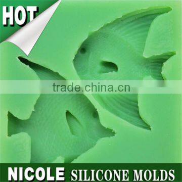 Q0002 fish shape Nicole sugar fondant cake decoration silicone cake molds