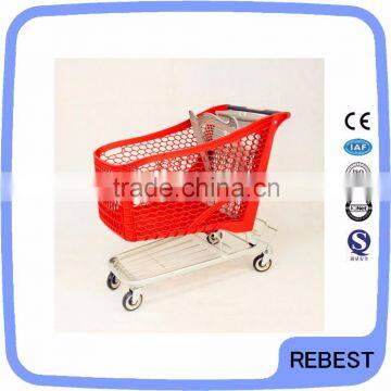 Plastic material plastic surface handling trolley cart