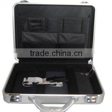 Molded Silver Aluminum Laptop Case With Interior Compartment, Silver Multiple Laptop Carrying Case,locking Aluminum Carry Case photo-3