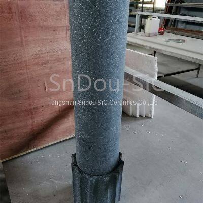 SiC Furnace Tube Pipes ( RSiC Furnaces Tubes ) ReSiC Ceramic Furnace Pipe