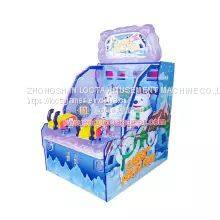 Guangdong Zhongshan Tai Le Play Children's Indoor Video Game Coin-operated Self-service Amusement Equipment Naughty Polar Bear Ball Shooting Machine Classic Game Win the Lottery photo-3