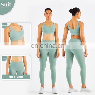 Breathable Wide Shoulder Fitness Sports Bras Wholesale Workout High Impact Yoga Tops
