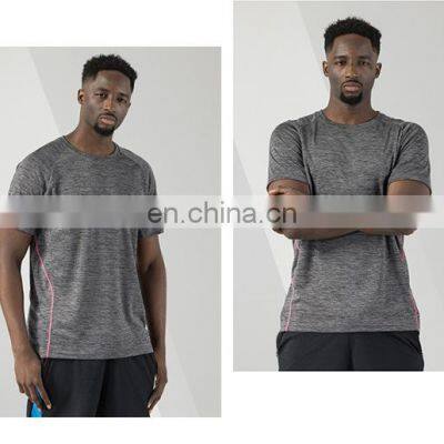 Quick Dry 100% Polyester Hot Sale Casual Gym Sports Wear Short Sleeve Men's T-shirt Workout Athletic Training Running Clothes photo-5