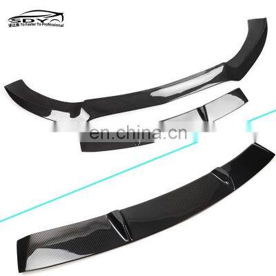 C43 FD Style Carbon Fiber Front Lip Front Bumper Lip For Mercedes-Benz C Class W205 C43 photo-4