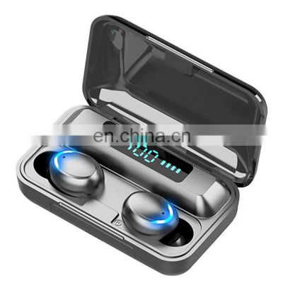 Tws F9 Waterproof IPX7 Earphones 2000mah Power Bank Battery Led Display Earbuds F9-5c Headphone