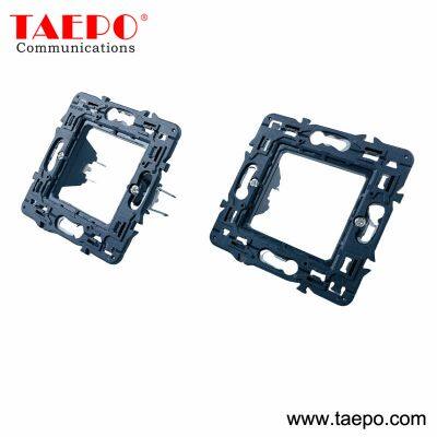 80x80mm French Style Network Face Plate Frame Compatible With Metal Bracket and Insert photo-2