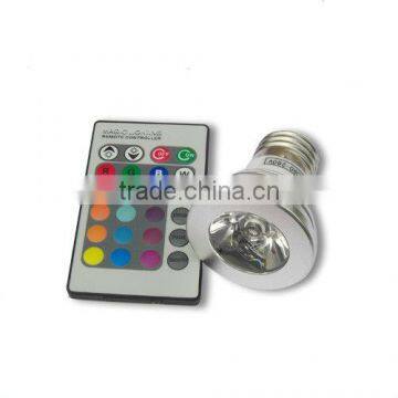 Remote Control Single Colors GU10 3W RGB LED Spotlight