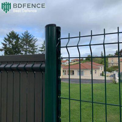 3D-gebogene geschweißte Paneel-Zäune für Außenbereich, Metall-Garten-Zäunepaneele, 3D-Drahtgitter-Zäunepaneele photo-4