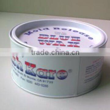 round shape wax tin can