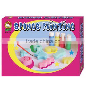 enjoy your DIY finger painting with sponge