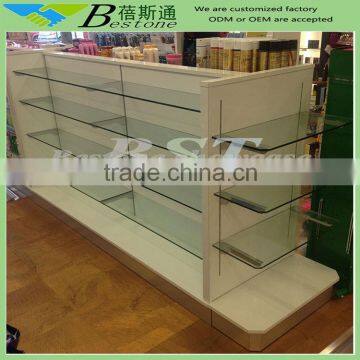 Modern ADJ tempered glass shelves gondola rack for sale, gondola shelf