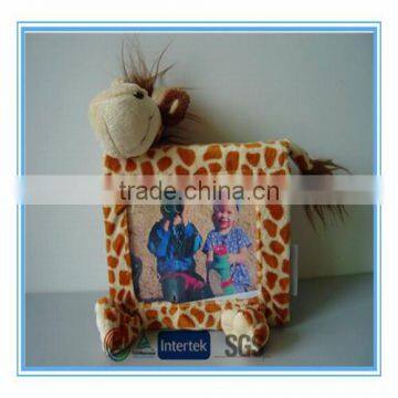 Giraffe plush photo frame toy for kids