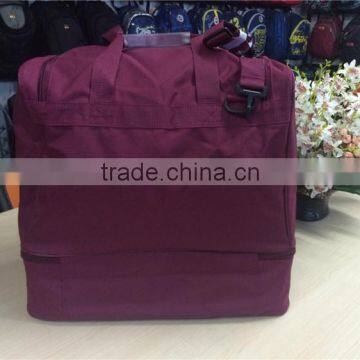 600D Polyester Double Layer Sports Bag Basic Medium Soccer Bag Large Duffel Bag photo-3