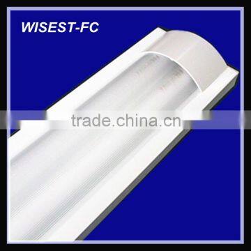 hot sale T8 double tube 2x36w fluorescent light fittings with pc cover