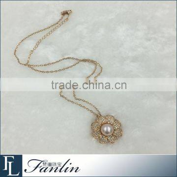 2015 Lastest Sunflower Pearl Pendant Design photo-3