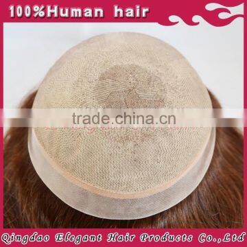 2015 New Products Wholesale Natural Looking Human Hair Super Silk Top Toupee for Woman With Knots Invisiable photo-6