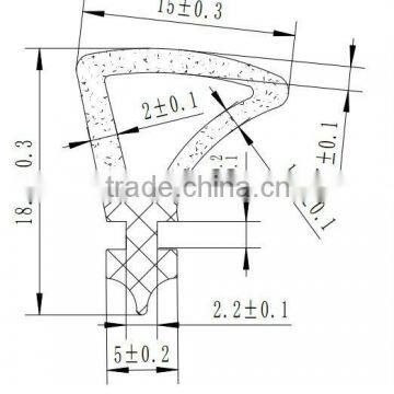 Sponge and solid rubber weatherstrips /Rubber edge trim/rubber weatherstrips