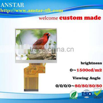 3.5 inch tft lcd panel high brightness 1100nits long time supply