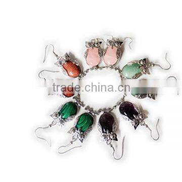 Fashion Earrings, Colorful Zircon Earrings, PES-A008