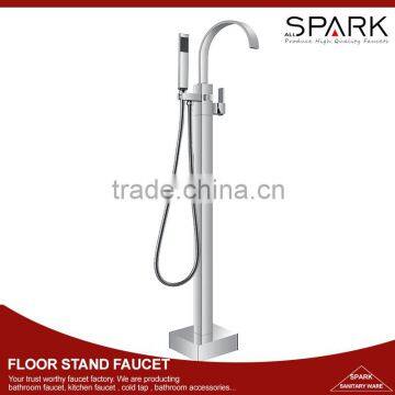 High quality freestand faucet floor stand bath tub mixer