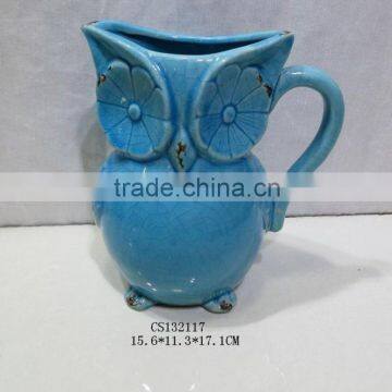 elegant porcelain owl shape candle holder