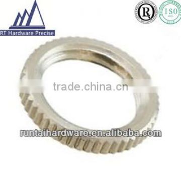 Manufacture stainless steel knurled ring nut with low price