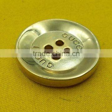 Ligh Glod High Gloss NF 4 Holes Sew-on Metal Button For Ladies Wear --- MS3426 photo-5