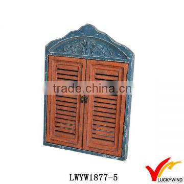 Colors Match Vintage Decorative Wood Shutter Mirror