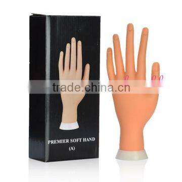 plastic nail art finger manicure pratice trainning fake hand