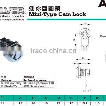 For Control Panel and Machinery Equipment Mini-Type Cam Locks photo-2