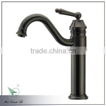 Blackened solid brass 1 handle classic lavatory faucet