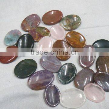 Assorted Natural Thumb Stone Palm Gemstone Worry Stone Healing Crystals photo-2