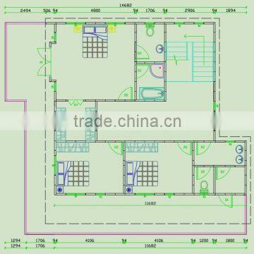 Flexible and Durable Double Floor Prefab Concrete Villa House With Luxury Decoration of More Than 70 Years photo-2