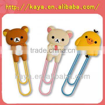 Soft PVC 3D animal shaped gift book mark