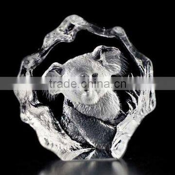 Beautiful crystal koala carving