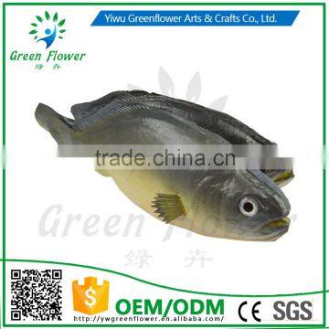 Greenflower 2016 Wholesale artificial PU fish Small yellow croaker China handmaking decoration