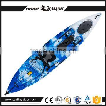 plastic kayak with pedals