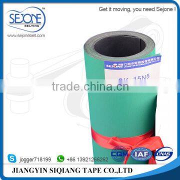 1.5mm green/black rubber transmission flat belt