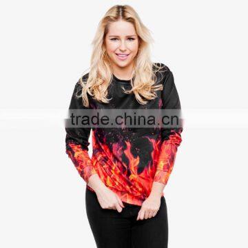 hoodies and sweatshirts hot fire 3d digital print fullprint crewneck sweatshirt spring autumn unisex custom oversized pullover